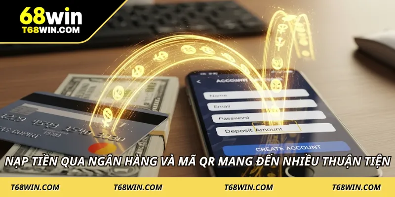 Nạp tiền qua ngân hàng và mã QR mang đến nhiều thuận tiện